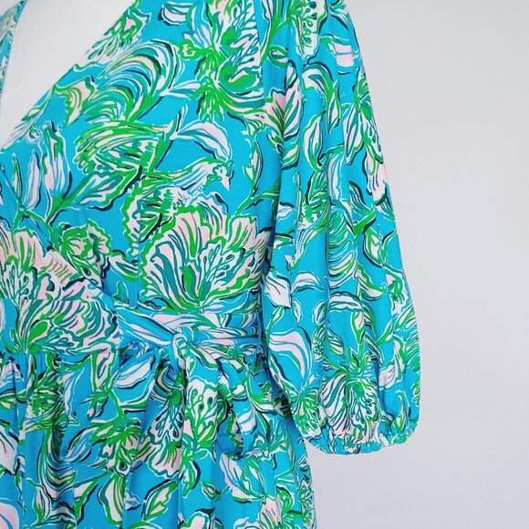 Lilly Pulitzer Women's Brantley V-Neck Midi Wrap Dress Size Small - Picture 8 of 16